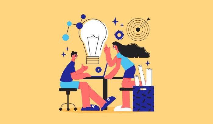 Otak Ide Berpikir Kreatif Ide Solusi Positif Motivasi Ilustrasi Stok ... Bagaimana Otak Bekerja Saat Berpikir Kreatif?